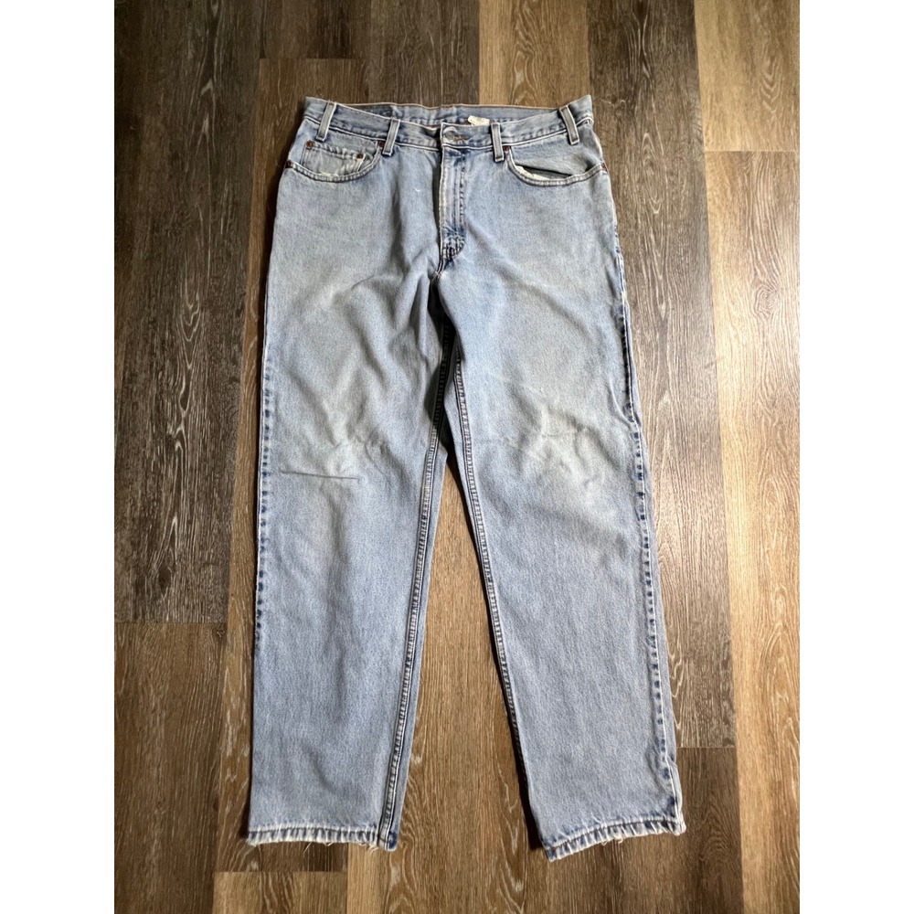 Levis 550 Relaxed Fit Jeans Mens 36x32‎ Light Wash Vintage Denim Tapered Leg